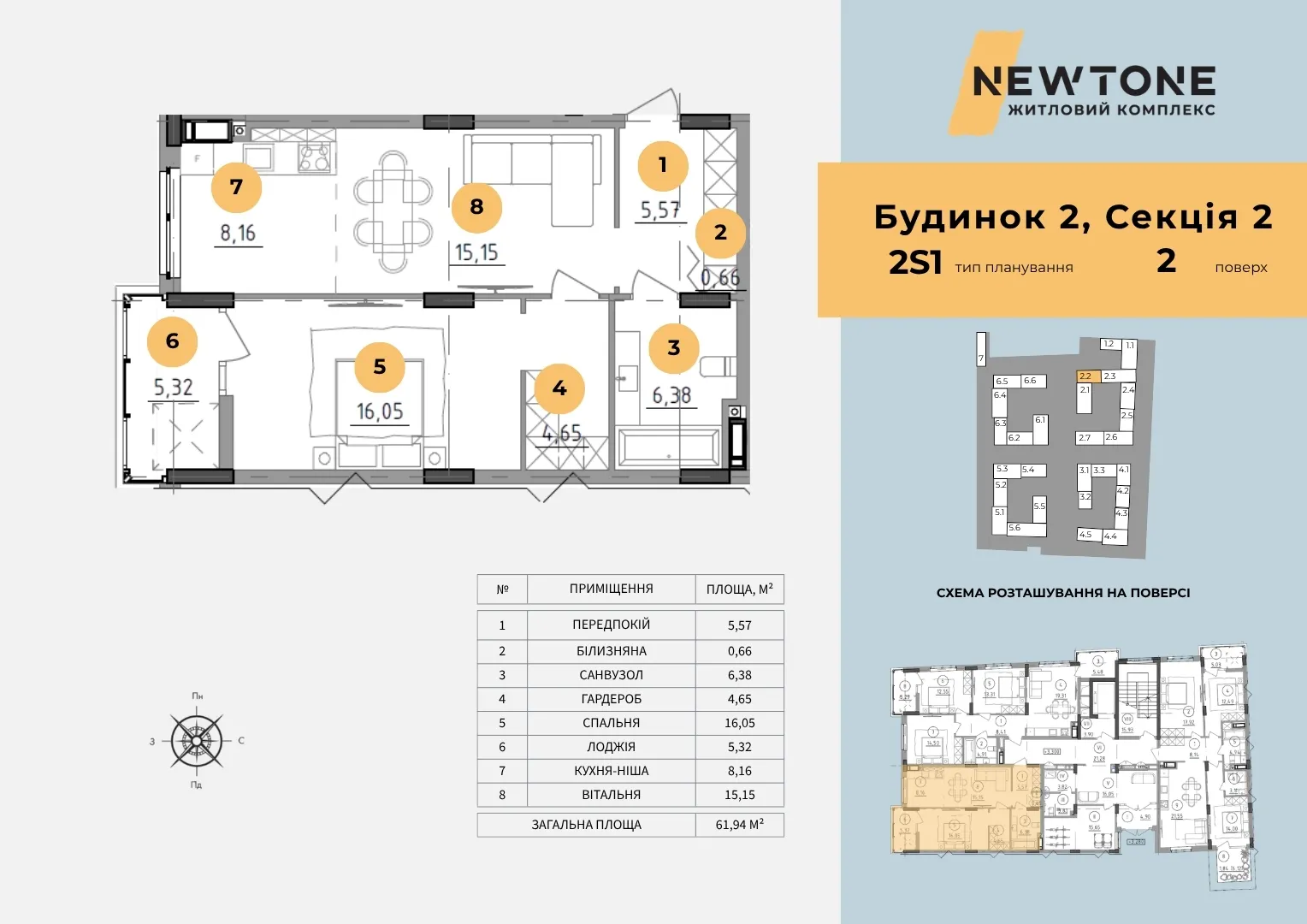 однокімнатна квартира