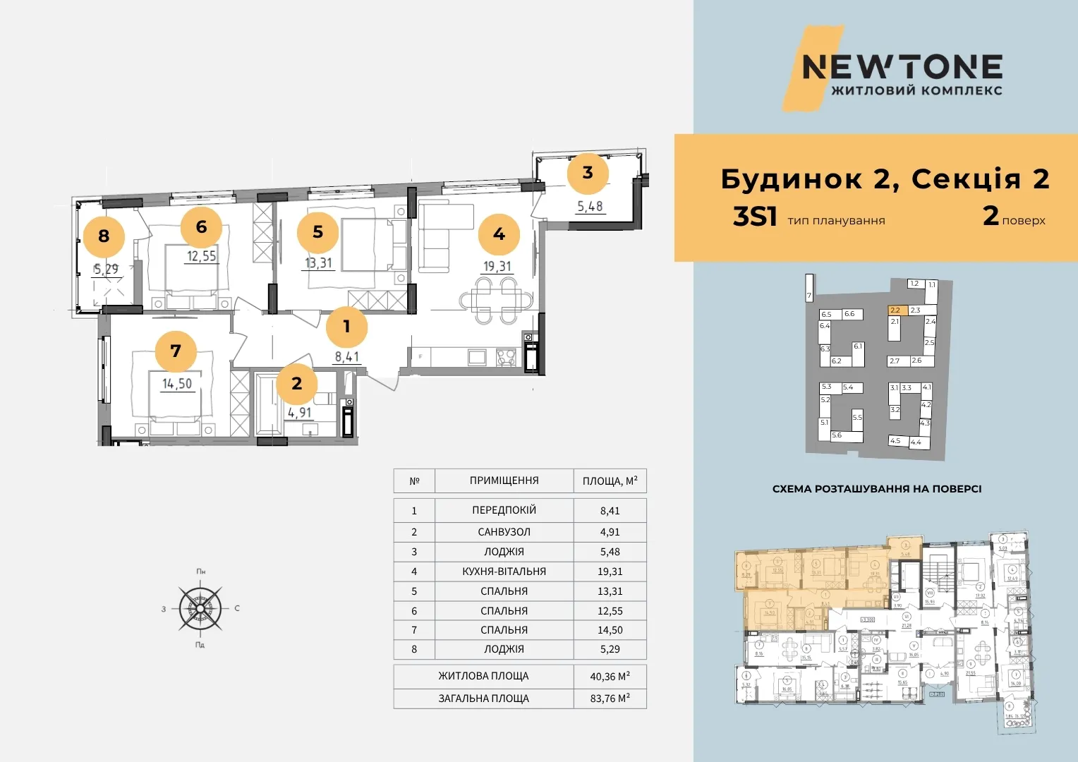 однокімнатна квартира